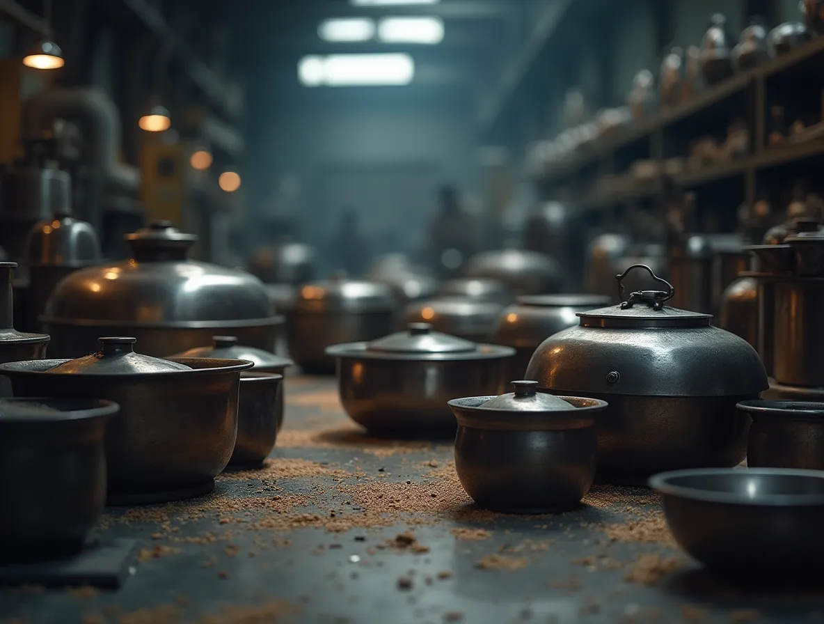 Custom specialty cookware and unique utensil buffing with precision polishing by expert craftsmen